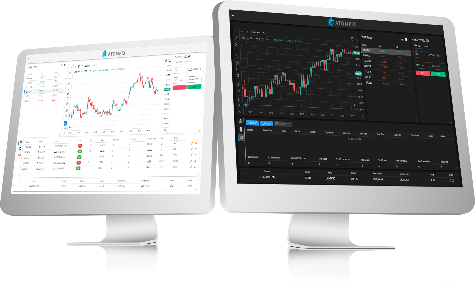 atompix trading terminal